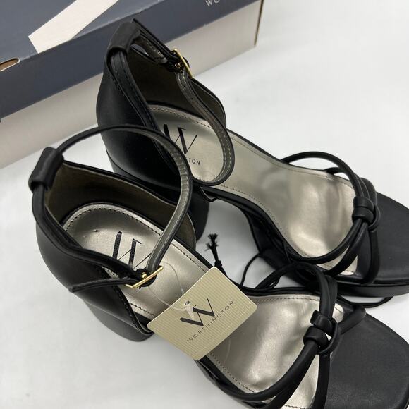 Worthington Womens Ellsworth Heeled Sandals Black Size 9M - Picture 8 of 14
